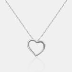 Heart Silhouette Diamond Pendant