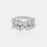 Offset Round & Pear Diamond Ring