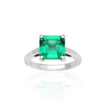 Octagonal Cut Emerald High Jewellery Ring